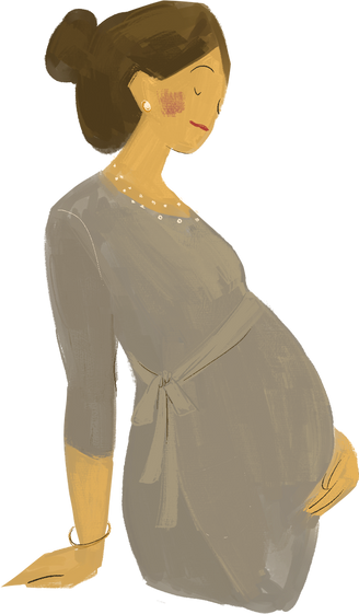 Painted Handdrawn Formal Mom